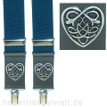 Hosentr�ger 4084 mit Ziernieten "keltisches Herz"