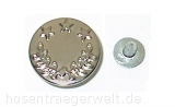 silberfarbener Jeansknopf 3005 mit Nietstift