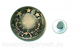 Jeansknopf 3006 in messing-antik mit Nietstift